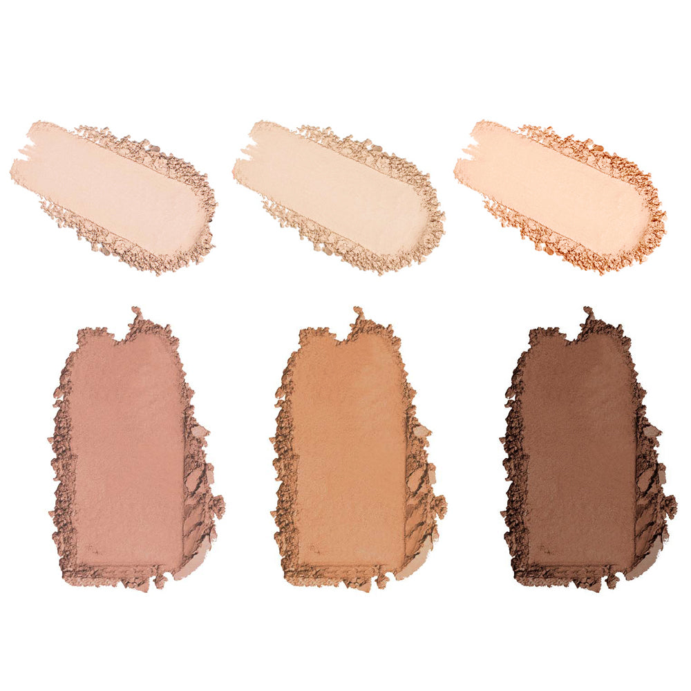 Matte highlight and contour palette