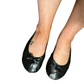 Women's Foldable Portable Travel Ballet Flat Roll Up Slipper Shoes